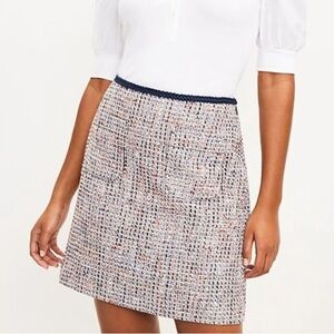 NWT Loft Tweed Pocket Shift Skirt